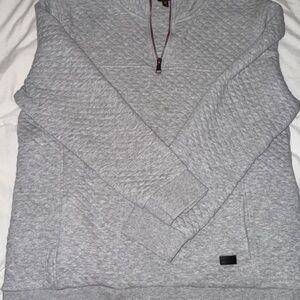 Outpost Gray Quarter Zip Sweater